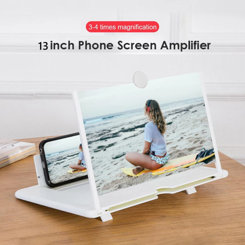 Mobile Phone Screen Magnifier with Folding Stand